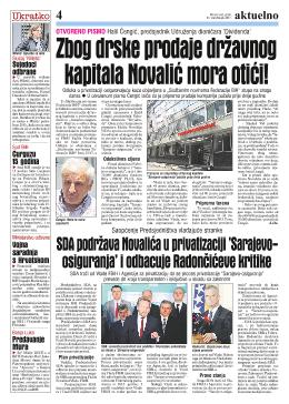 Zbog drske prodaje državnog kapitala Novalić mora otići!