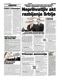 Neprihvatljiv akt razbijanja Srbije